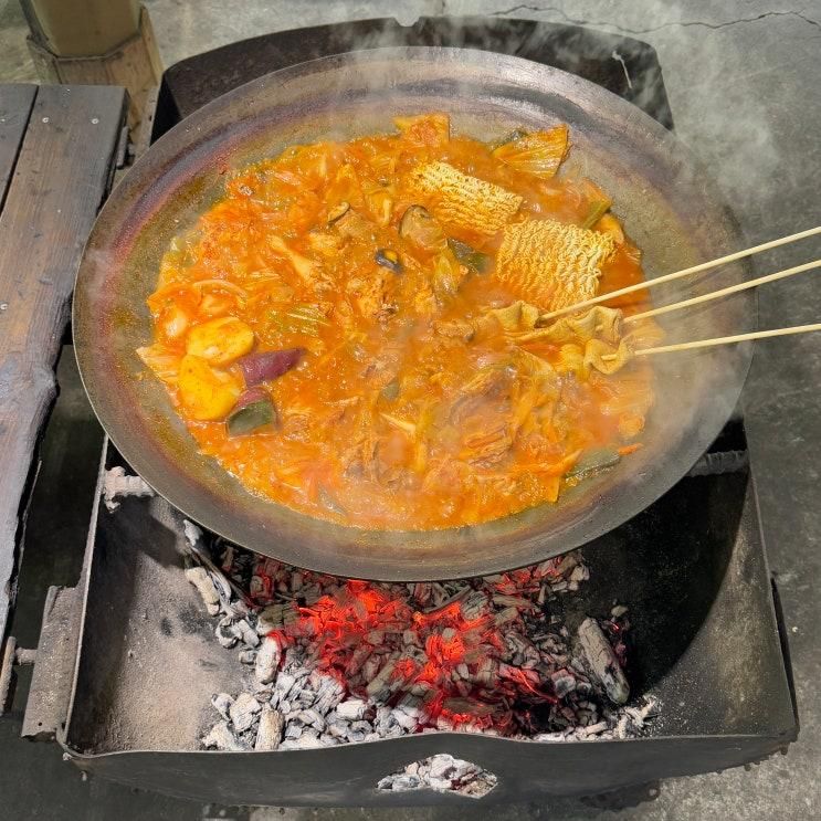 가평 산골농원 솥뚜껑닭볶음탕 웨이팅 예약 방법 토요일 방문