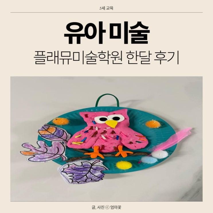 [미술] 5세 플래뮤미술학원 한달 솔직 후기(ft. 비용, 커리큘럼)