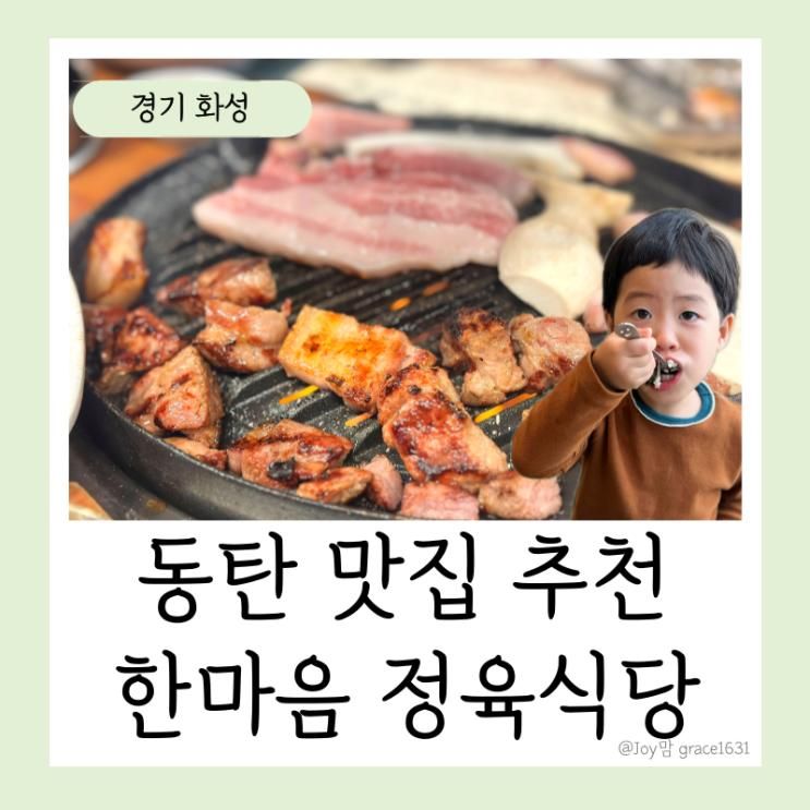 동탄호수공원 맛집 점심 한마음정육식당 동탄호수공원점