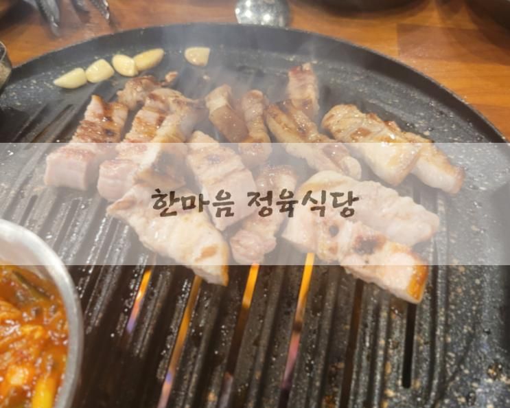 아이랑 가기 좋은 고기집 한마음정육시당 청주동남점
