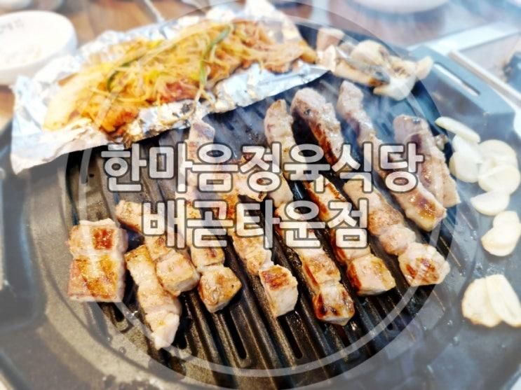 배곧동 놀이방 고기집) 숙성... 한마음정육식당 시흥배곧타운점