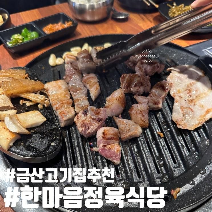 깔끔하고 맛있는 돼지고기맛집 [한마음정육식당 금산점]