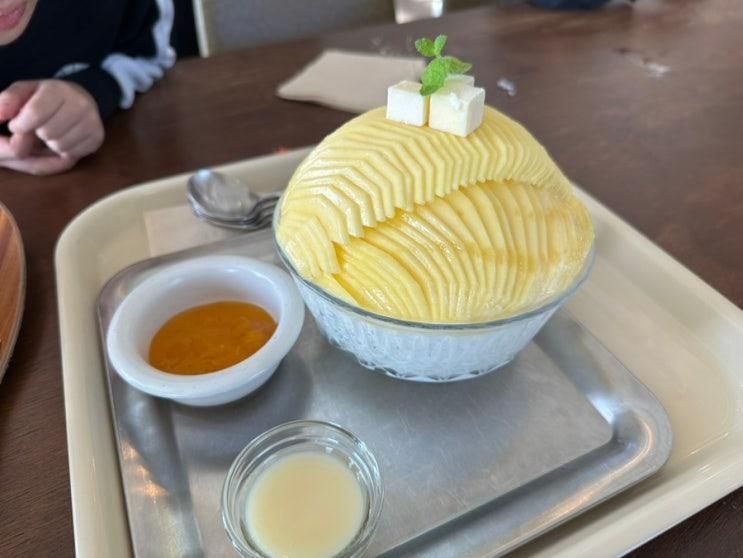 서산카페 추천 : 망고빙수 맛있는 바다 앞 카페드하리