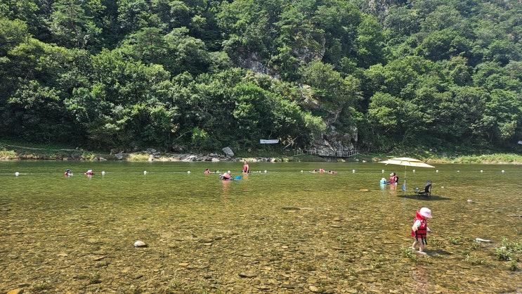 홍천 팔봉산 유원지. 무료 물놀이 가능한 신나는 계곡 체험. 오션월드 근처 가볼 만한 곳.