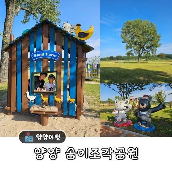 강원도 양양 아이와 여행 송이조각공원