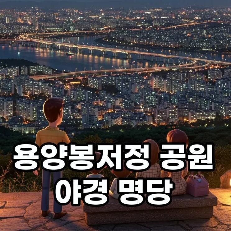 용양봉저정 공원 야경, 불꽃축제 명당과 카페 주차까지
