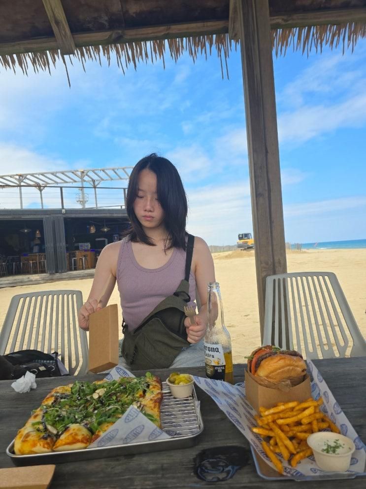 양양 애견동반 여행 서피비치에서 놀고 먹고~