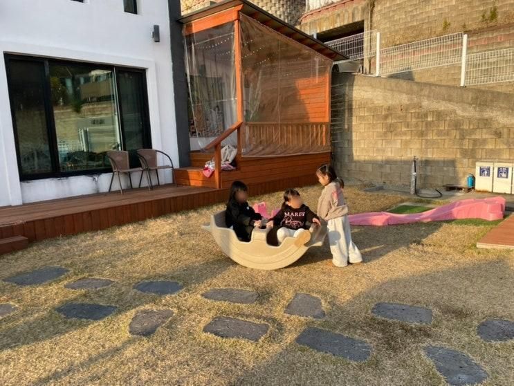 강화도 키즈펜션 비행기나무 내돈내산 독채 숙소