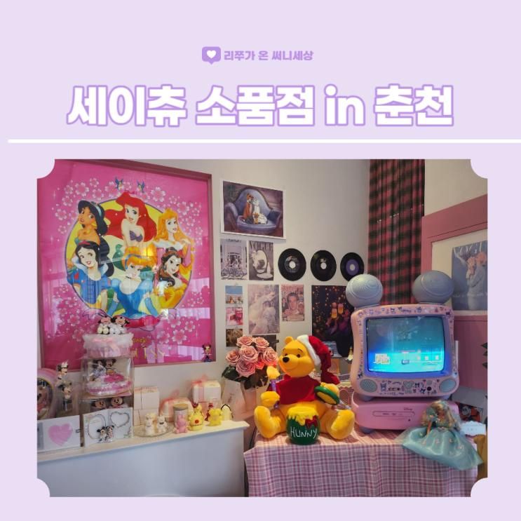 캐릭터 천국, 선물 구매를 위해 방문 인테리어소품샵 세이츄 in 춘천 :)