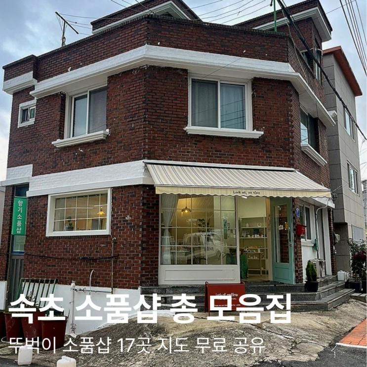 [여행]속초 뚜벅이 여행으로 갈 수 있는 속초 소품샵 17곳 총 정리