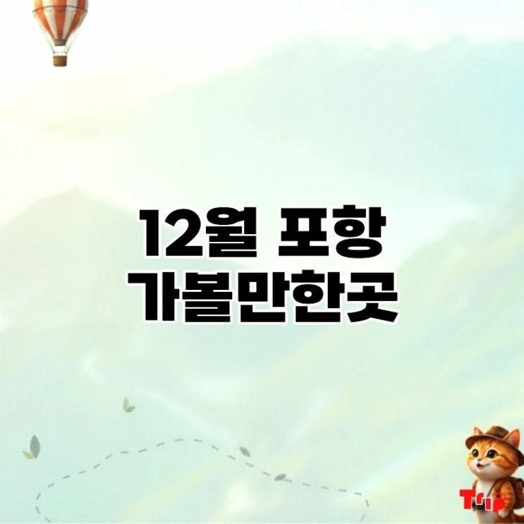 12월 포항 가볼만한곳, BEST 5! 호미곶 해맞이 광장 겨울 바다