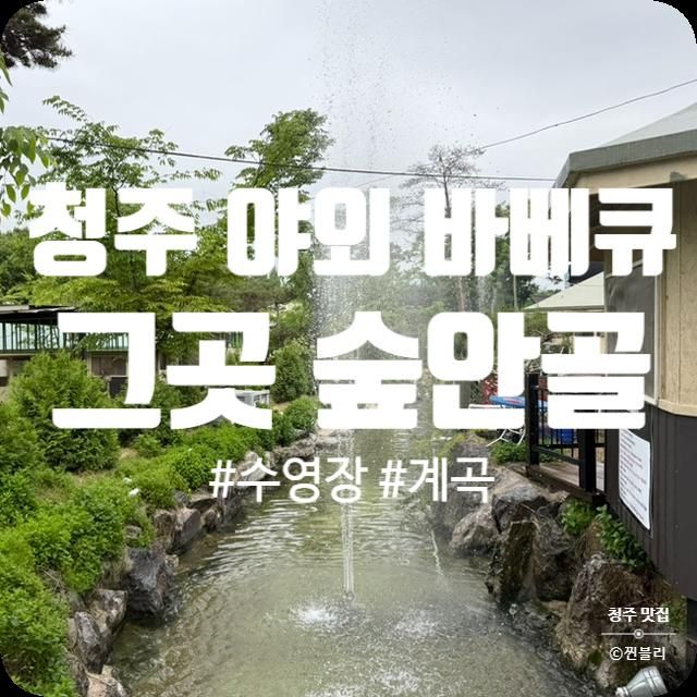 청주 물놀이 고깃집 야외 바베큐 맛집 그곳 숲안골