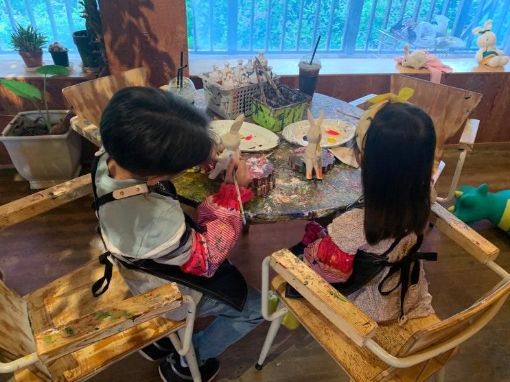 파주 헤이리 카페 석죽재물고기나무｜아이와 목각단청채색 체험 즐긴 하루