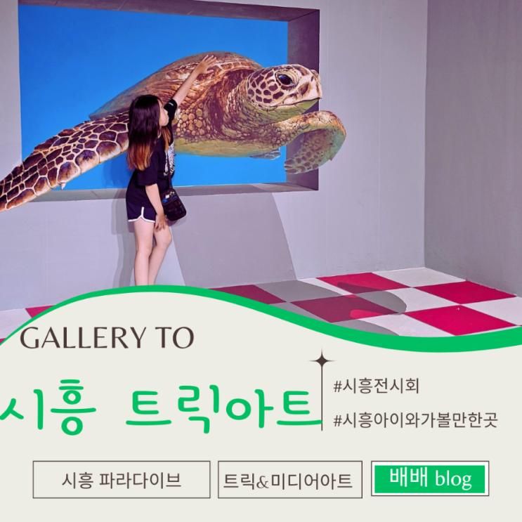 시흥 트릭아트 전시회 파라다이브 아쿠아리움같은 미디어아트 아이와가볼만한곳