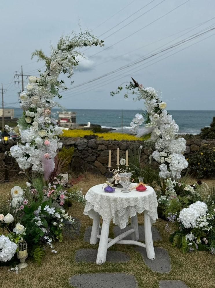 제주 스몰웨딩 직계가족 웨딩 오션뷰 르아이레