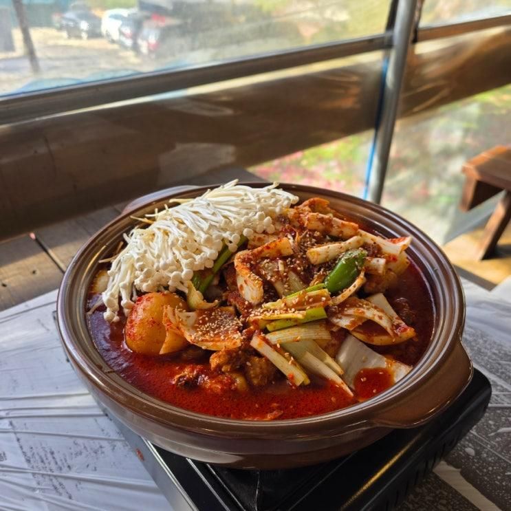 남한산성 맛집 단풍나들이 숲속뷰 닭볶음탕 산우리, 굴보쌈 서비스?!