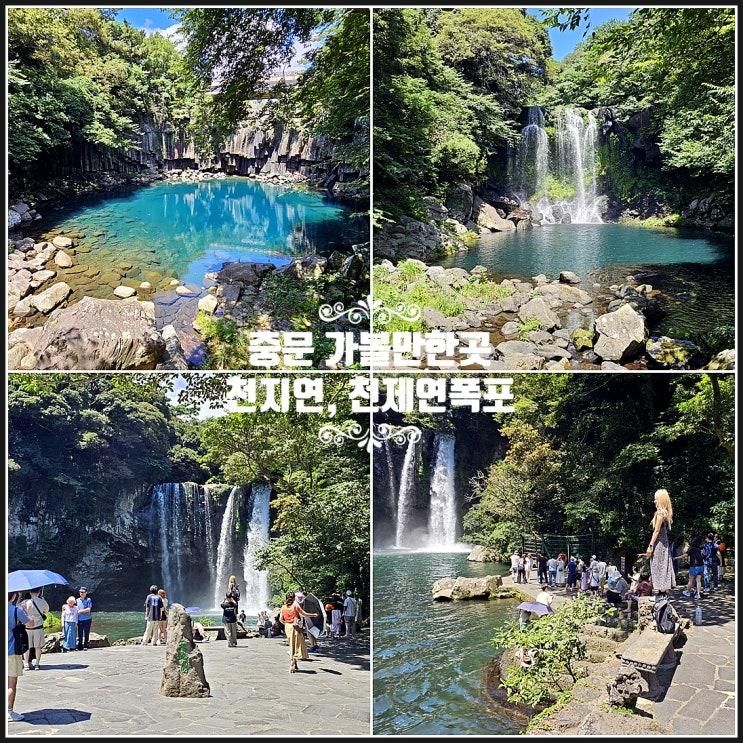 제주 중문 가볼만한곳 아이랑 제주도 여행 천지연폭포 천제연폭포 소요시간 주차 코스