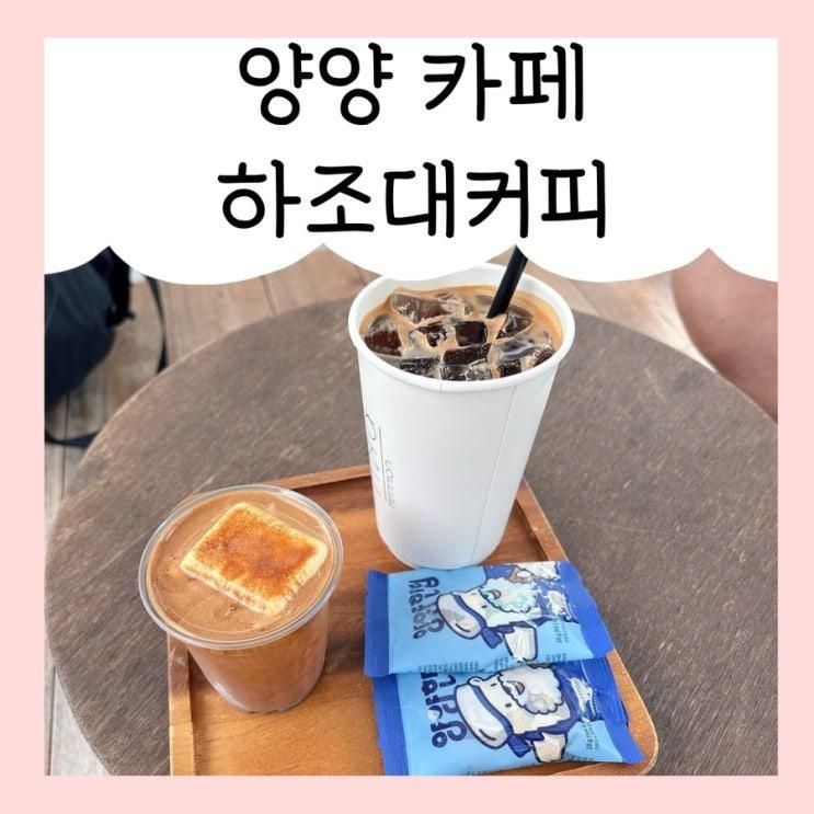 양양 카페 하조대커피 해조대해수욕장 바로 앞 카페 ♪