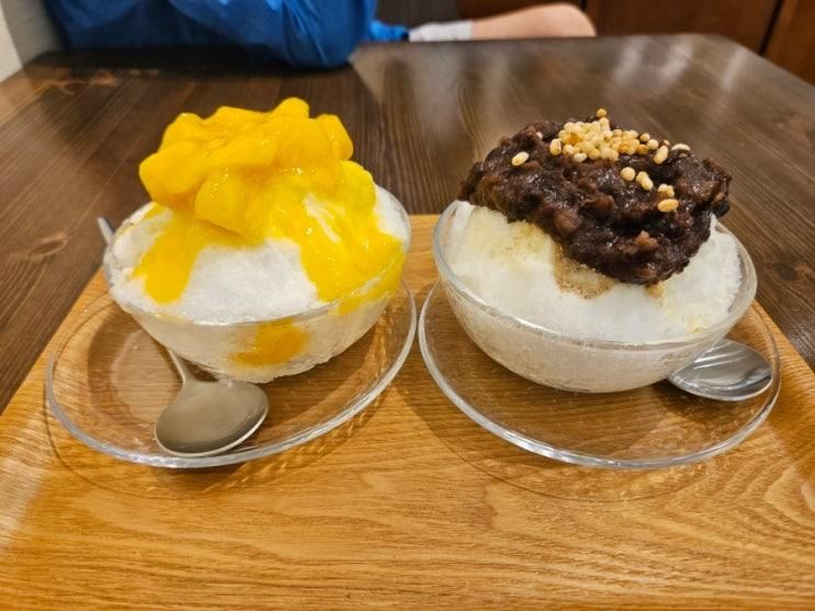 용인맛집 기흥맛집 기흥아울렛근처맛집 팥빙수맛집 분위기좋은카페 까치빙수