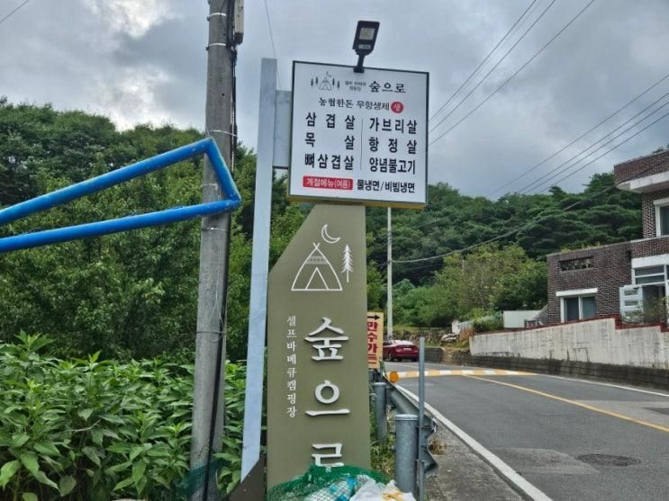 울산 언양 숲으로, 당일치기 캠핑 바베큐