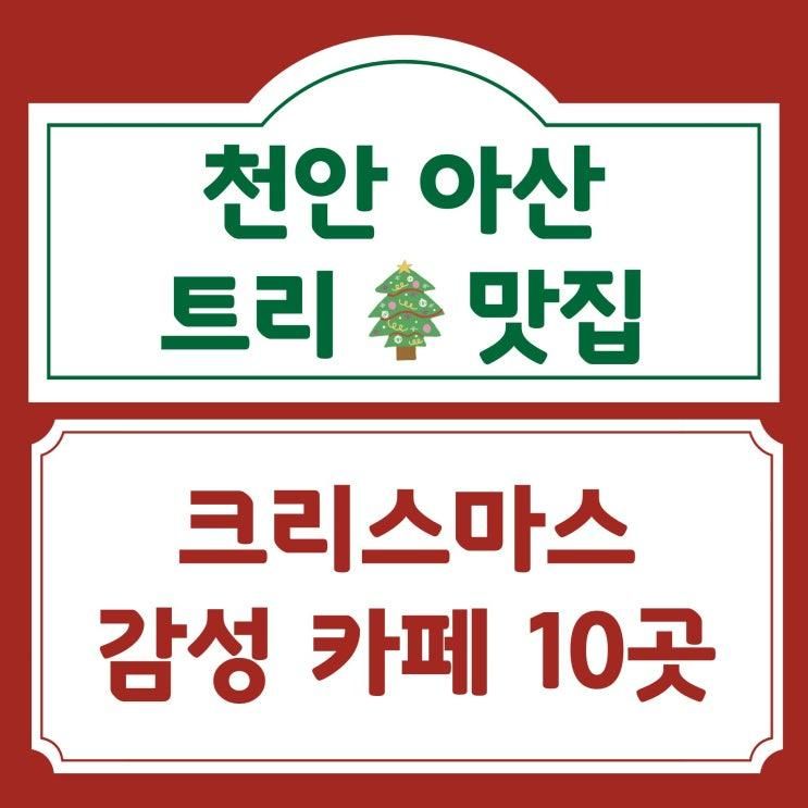 [천안/아산] 크리스마스에 진심인 카페 10곳 추천 (대형 트리, 인생샷, 포토존)