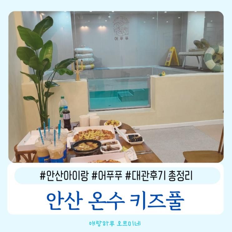 안산 어푸푸 조동모임 온수풀 수영장 키즈풀 총정리