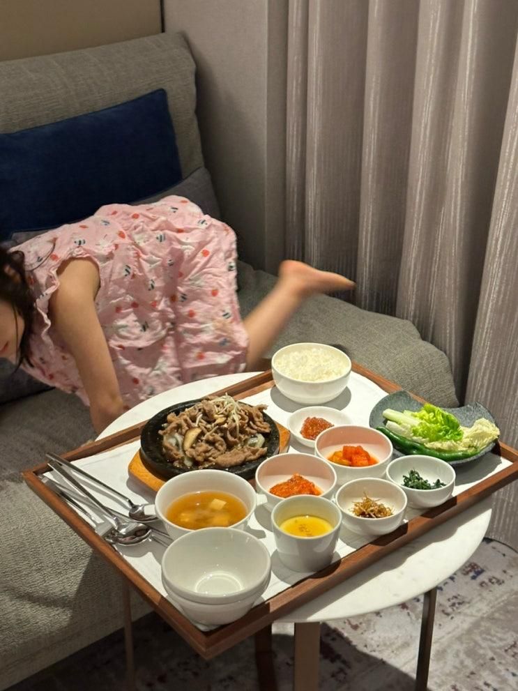 아이랑 롯데호텔월드 조식/석식 룸서비스 후기 :)