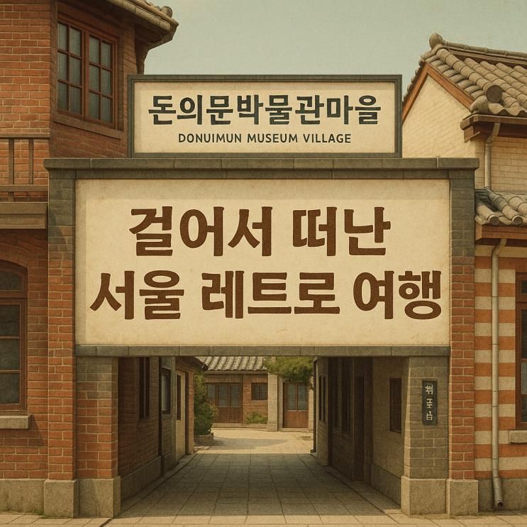 걸어서 떠난 서울 레트로 여행/1960~1980년대로 걸어 들어가다, 돈의문 박물관 마을 탐방기
