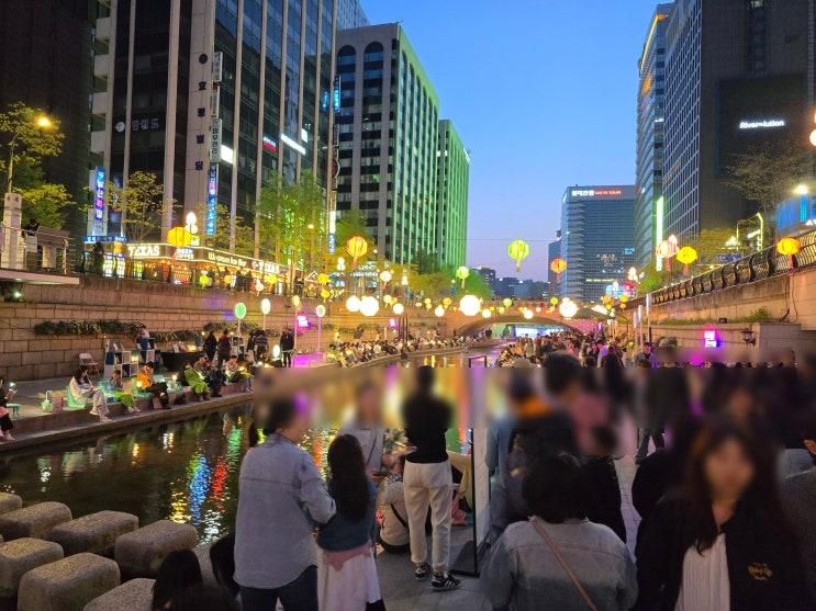 조계사, 청계천 연등회 데이트/43개월 아이랑_f. 청계천 야외도서관 팁