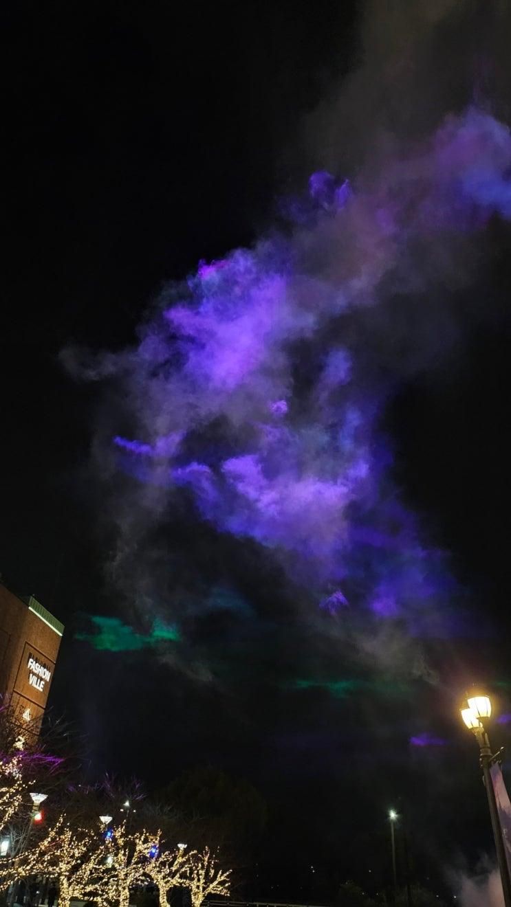 파주/ 롯데프리미엄아울렛 파주점 위키드트리 위치 Magical Lighting Show 토요일 일요일 6시와 7시 30분 초록빛 오로라쇼 위키드 크리스마스트리 WICKED TREE