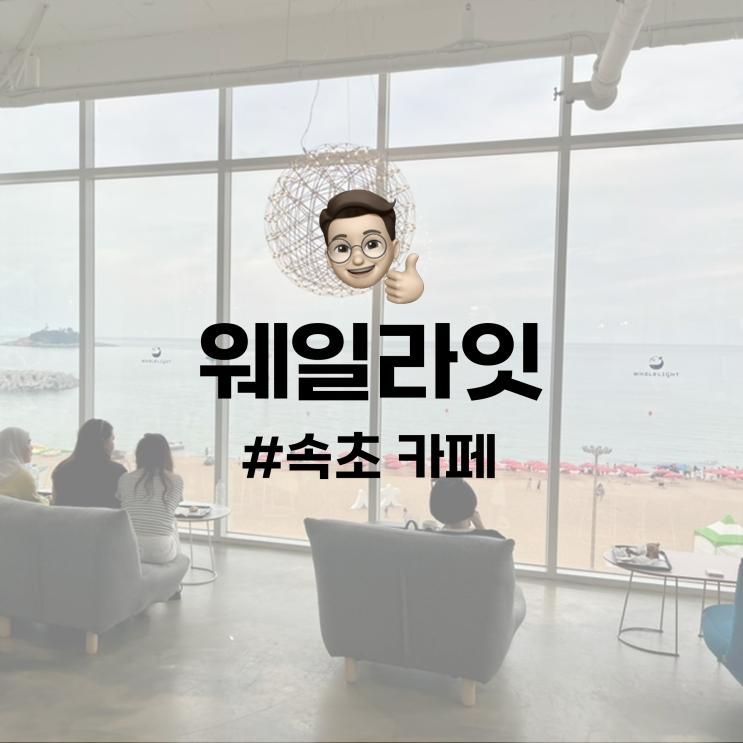 속초 카페 | 속초해수욕장 앞 뷰 맛집 대형카페 웨일라잇