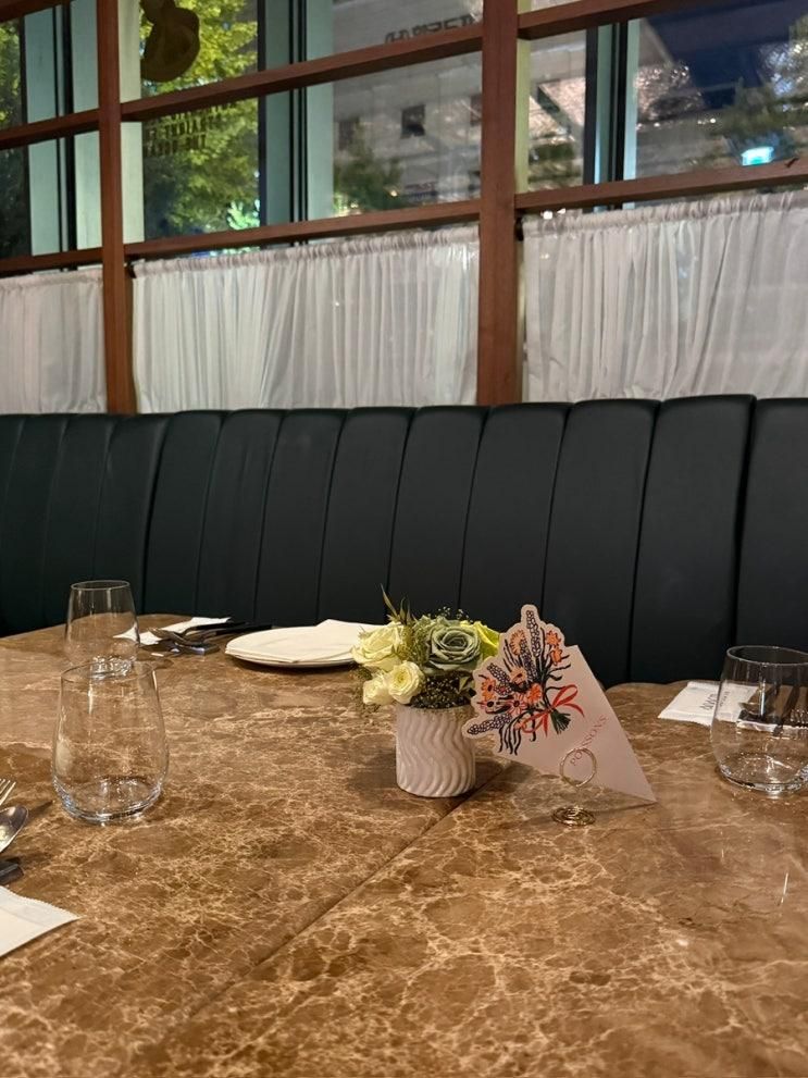 [강남]아난티 앳 강남 쁘아쏭, 디너 방문후기 와인과 함께 즐긴 분위기가 다했던 디너 메뉴 추천