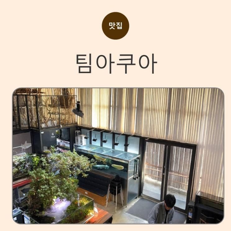 천안 가족카페 [팀아쿠아] 수족관 같은 카페, 아이도 반한 힐링공간
