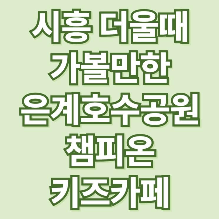 시흥 은계호수공원 키즈카페 추천! 챔피언 시흥 은계점 솔직 후기 (1만 원의 행복 커피 무료)