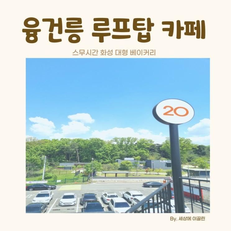 융건릉 카페 스무시간 루프탑 화성 대형 베이커리 아기랑 주차장