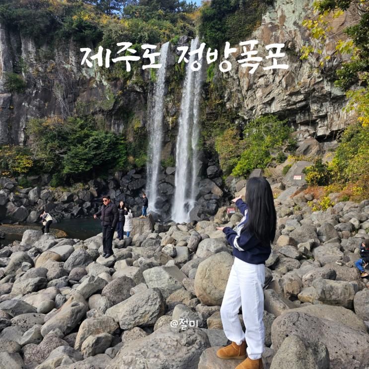 제주도 정방폭포 나우다 덕분에 첫방문