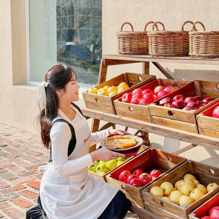 경북 영주 카페 에이뮤즈먼트 아이랑 사과 체험 클래스