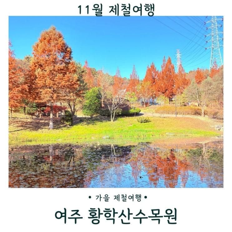 경기도 여주 가볼만한 곳 황학산수목원 주차 입장료 가을풍경