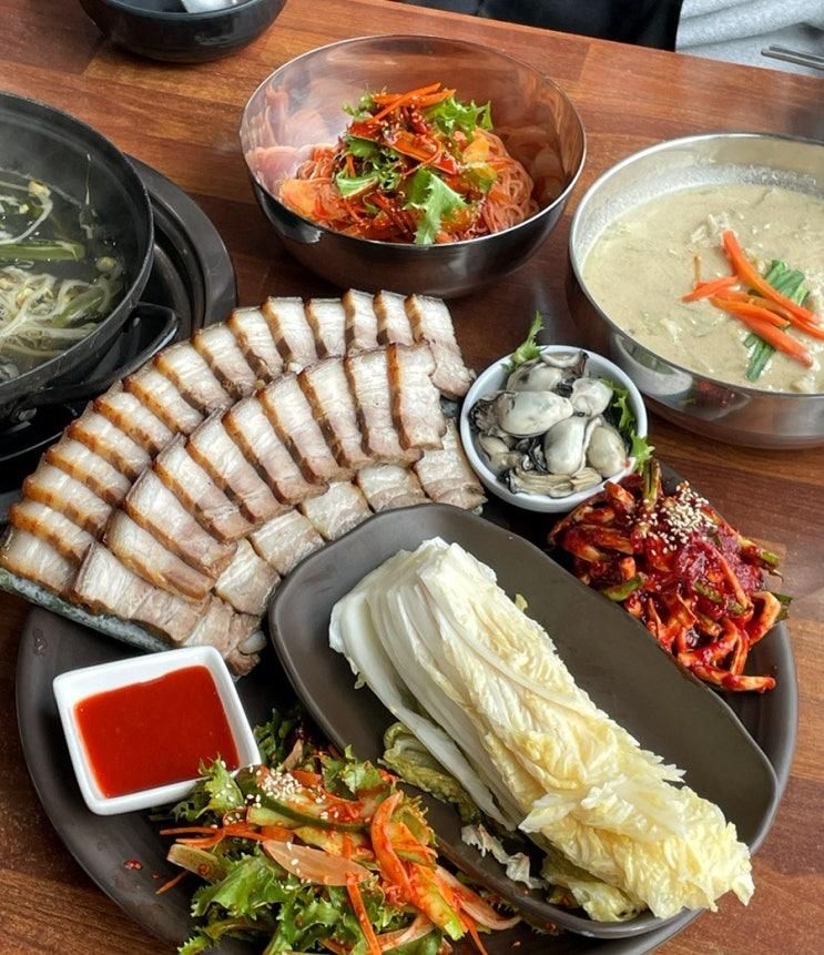화성봉담맛집 융건릉 장비빔국수와 굴국밥 보쌈 추천