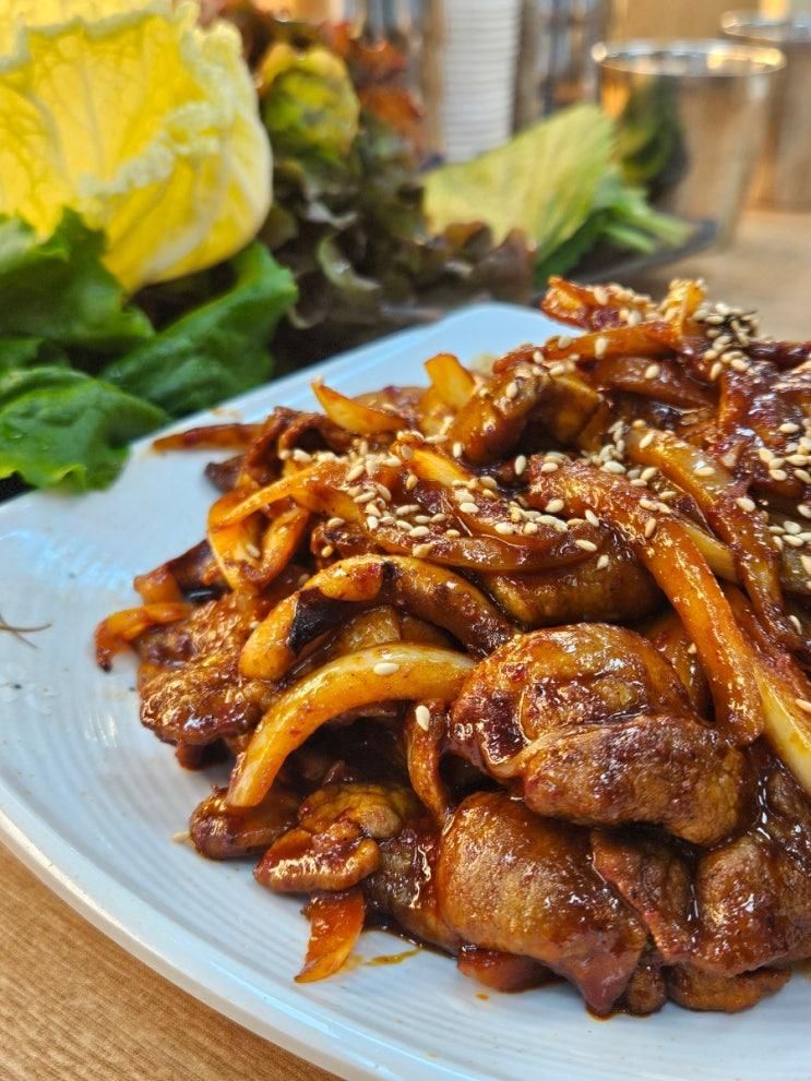 화성봉담맛집 이배재직화쌈밥 봉담점 불향나는 제육볶음