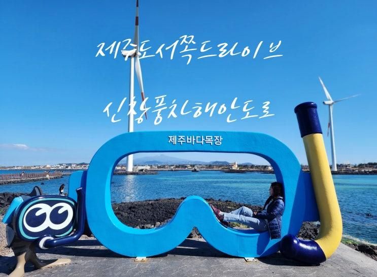 제주 신창풍차해안도로 주차 싱계물공원 & 카페 풍차로가는길