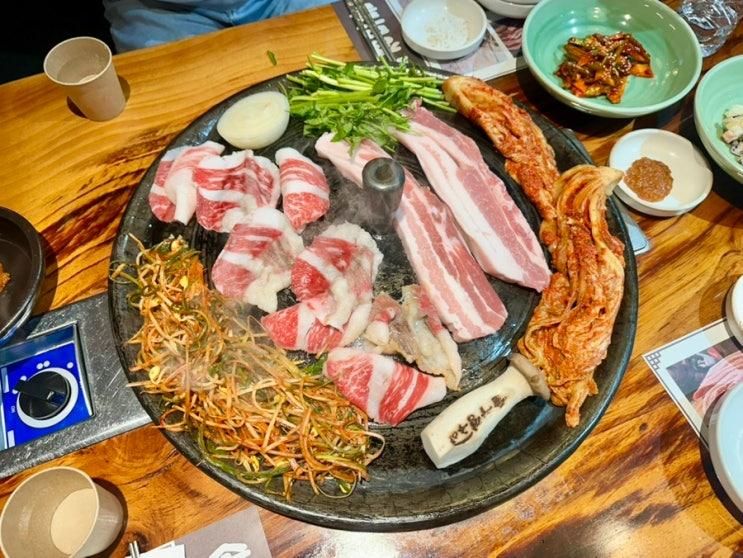부평 삼겹살 맛집 바베큐광장 솥뚜껑구이 크리스마스 방문 후기
