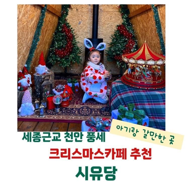 세종근교 천안 크리스마스카페 시유당 겨울아기랑 갈만한 곳