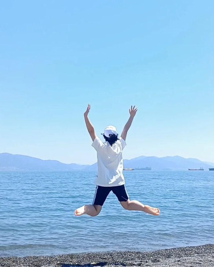 여수 해수욕장 : 만성리 검은모래해변 전남 여행