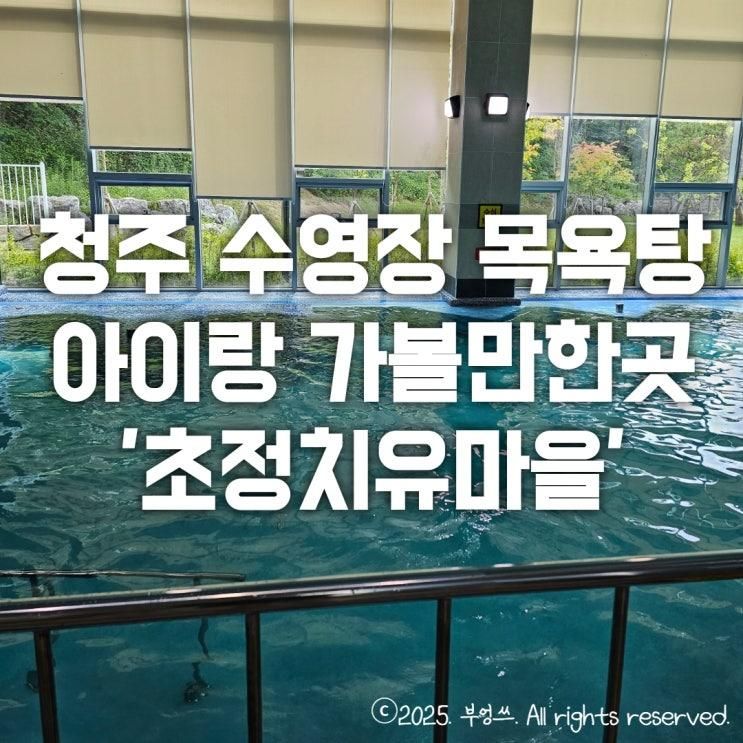 청주 수영장 목욕탕 추천 아이랑 가볼만한곳 '초정치유마을... 