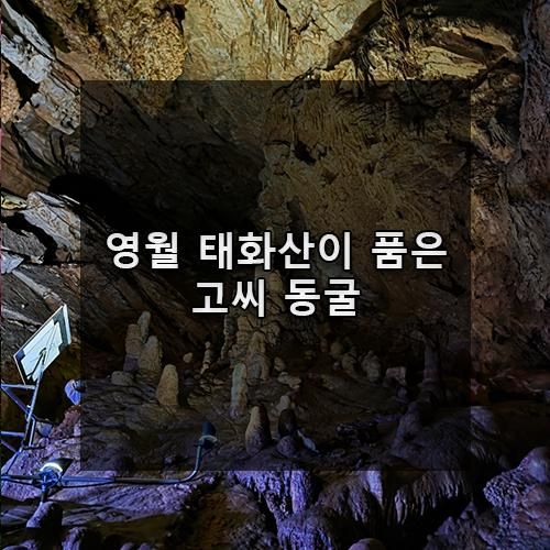 강원도 영월 태화산이 품은 고씨굴 동굴 소개(주차장, 입장료... 