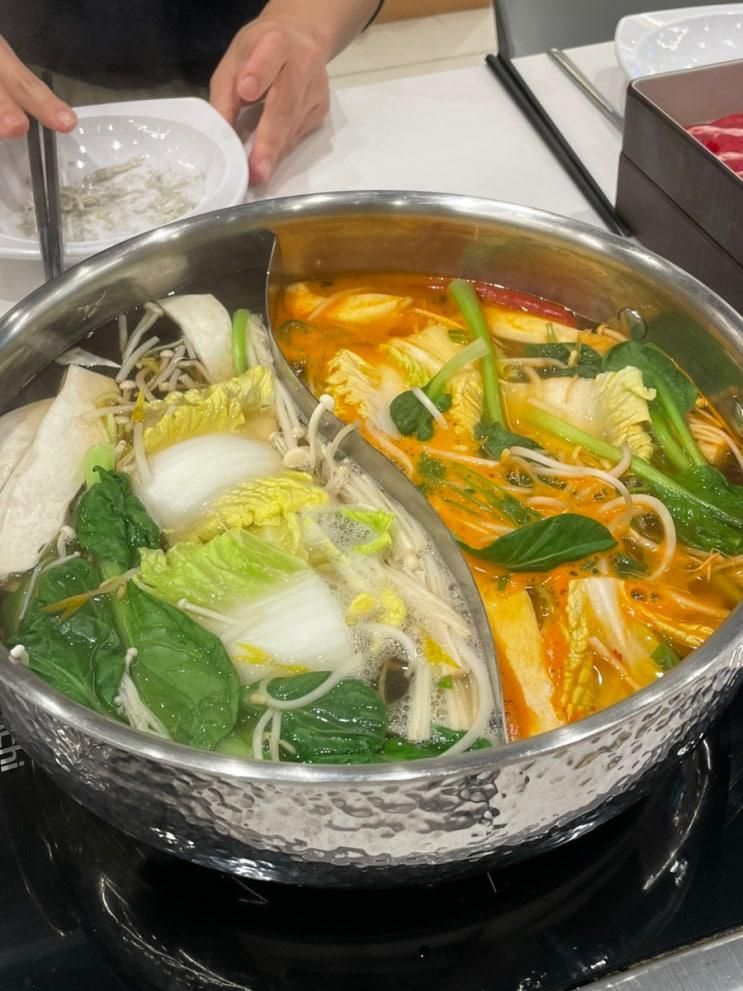 있는 샤브샤브 뷔페 '채선당 한가득 Y마트 광주본점'