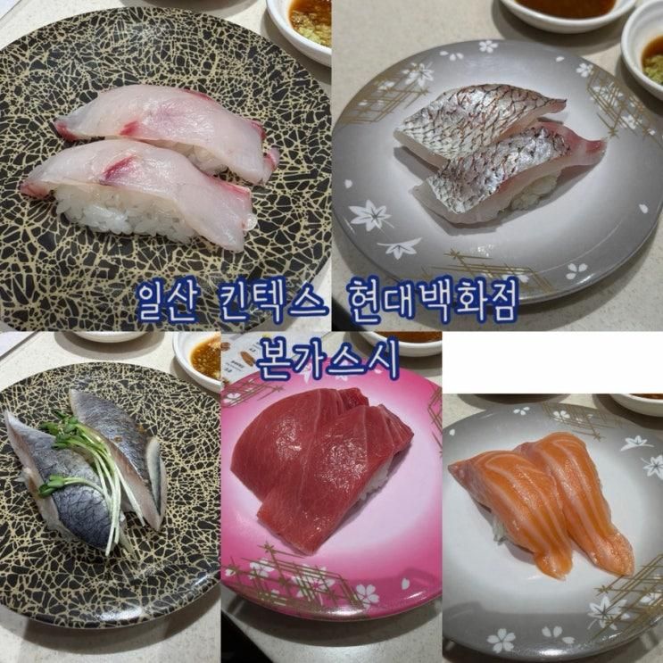 킨텍스 현대백화점 맛집 본가스시 스시케이크 소개