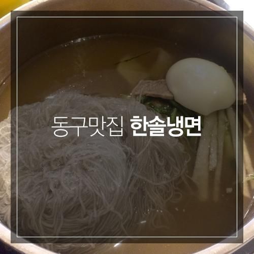 [울산 동구 현대백화점 맛집] 한솔냉면