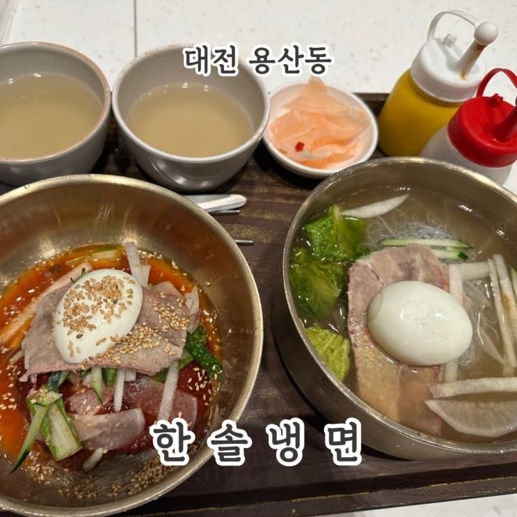대전 현대프리미엄아울렛 푸드코트 "한솔냉면" 시원한 물냉 vs... 
